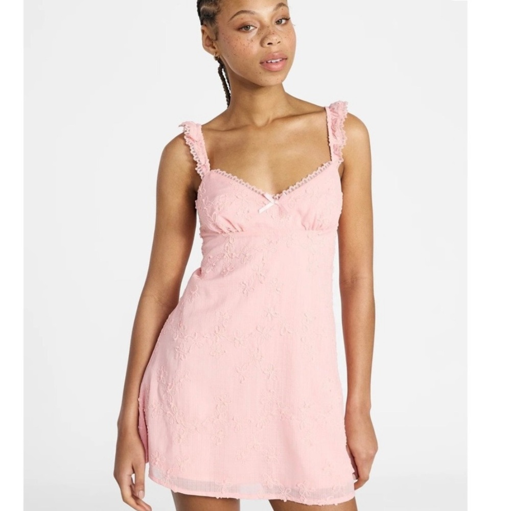 No Boundaries Pink Sleeveless Baby Doll Dress